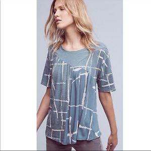 Blue Anthropologie Akemi + Kin swing top